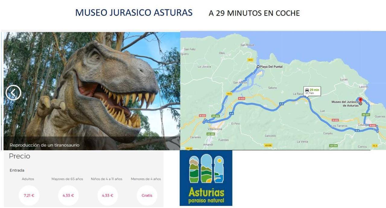 Playa Del Puntal Villaviciosa Asturias Lujo Primera Linea Playa Eksteriør billede
