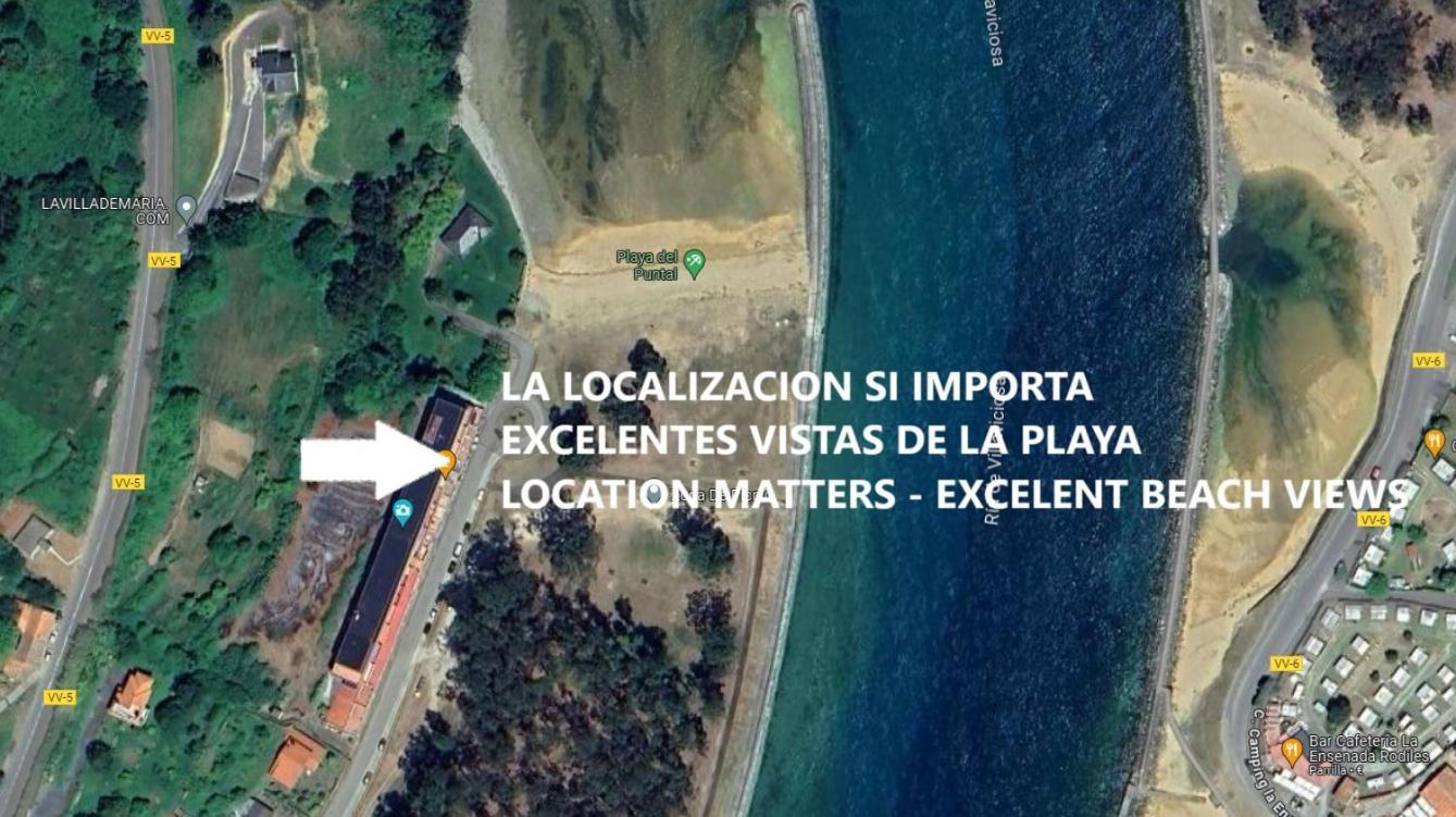 Playa Del Puntal Villaviciosa Asturias Lujo Primera Linea Playa Eksteriør billede