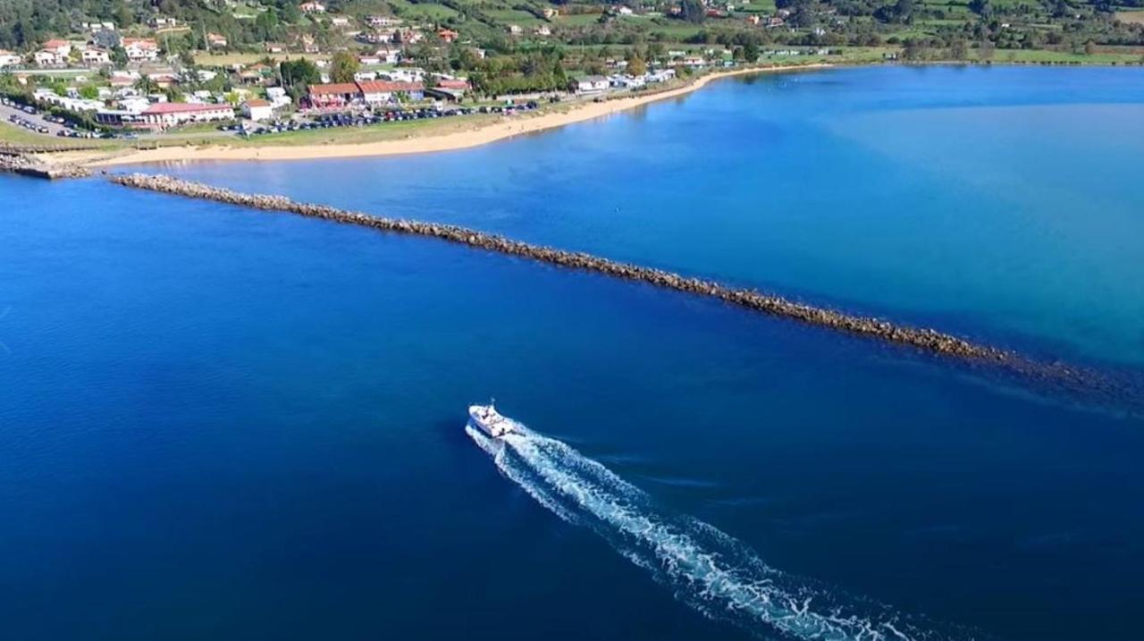 Playa Del Puntal Villaviciosa Asturias Lujo Primera Linea Playa Eksteriør billede