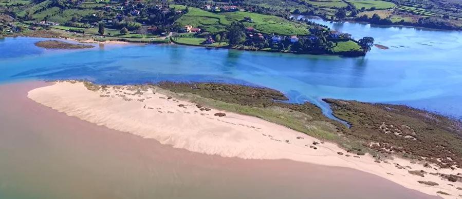 Playa Del Puntal Villaviciosa Asturias Lujo Primera Linea Playa Eksteriør billede